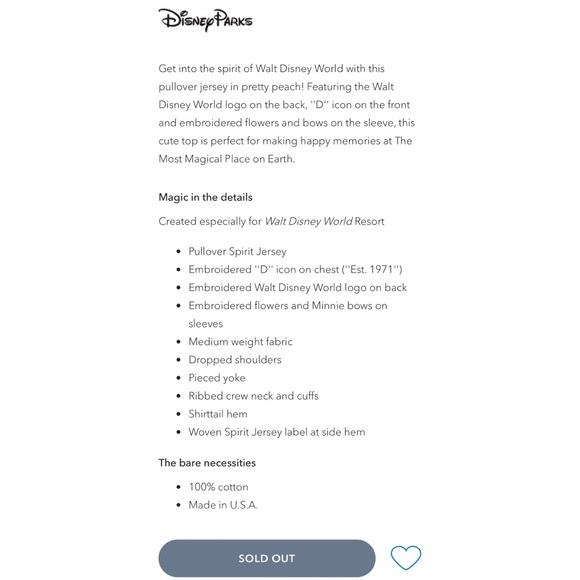 Walt Disney World | Floral Embroidered Spirit Jersey - Picture 6 of 16